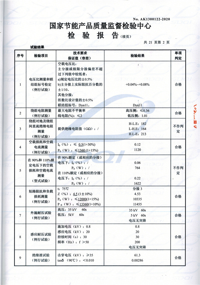 高低压试验报告-S11-1250沧源沧源沧源油浸式变压器-2.jpg